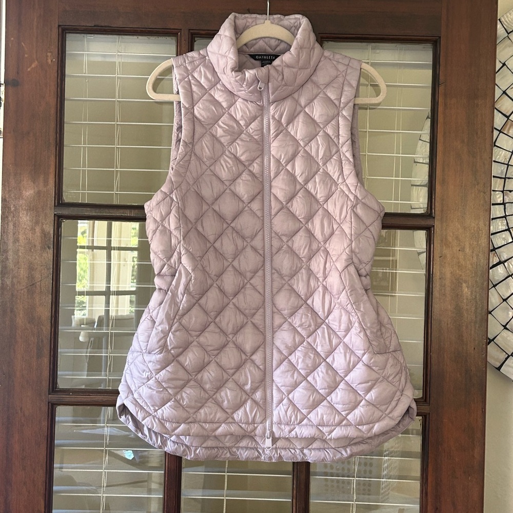 Athleta Light Purple Quilted Vest